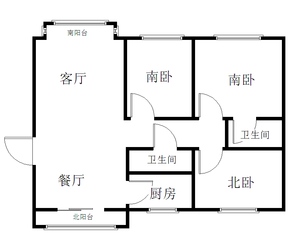 天河家园 3室 2厅 2卫 147㎡_沈阳天河家园二手房_3室2厅147平米180