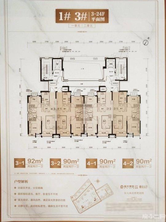 沈阳恒大林溪郡二手房_2室2厅90平米67.5万元 房小二网
