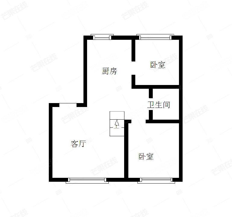 急卖于洪新城紫郡城多层精装两室南北标户2楼不把山街