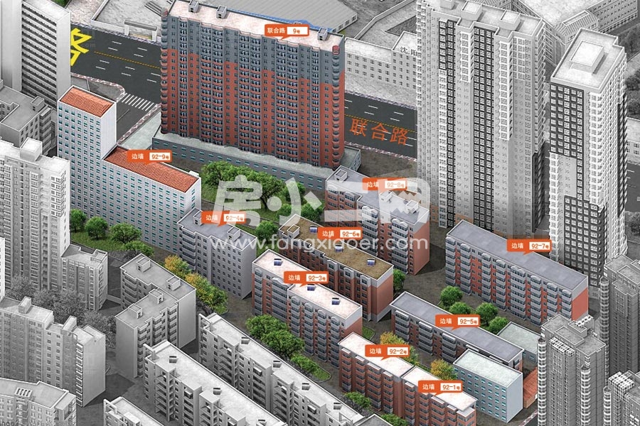 绿苑小区摆位图