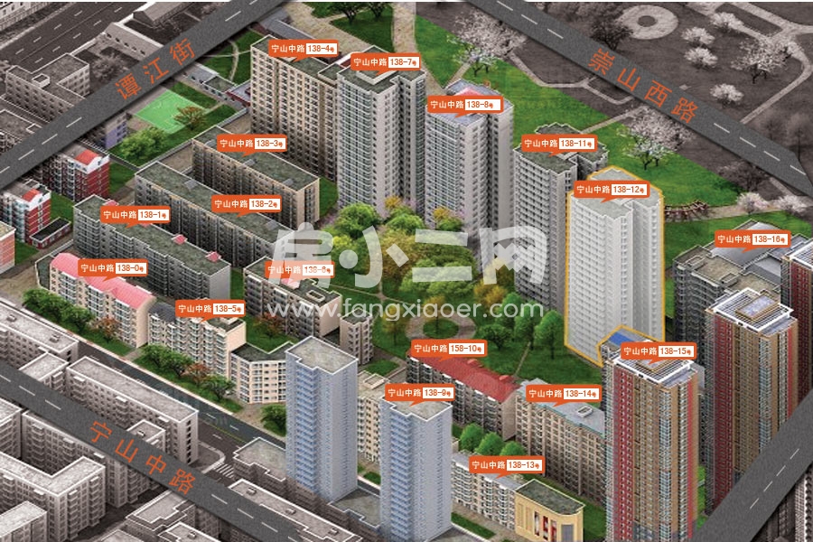 翔凤华园 2室1厅1卫 56.00㎡