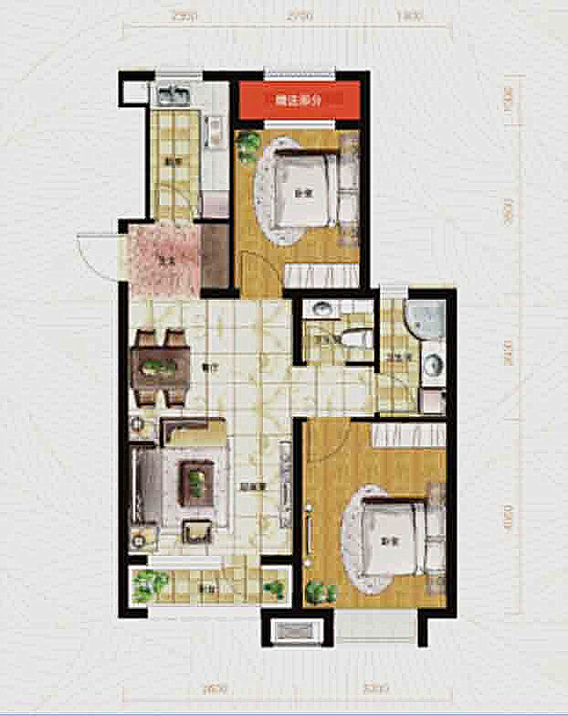 格林木棉花户型图_沈阳格林木棉花户型信息_格林木棉花79平2室2厅2卫g