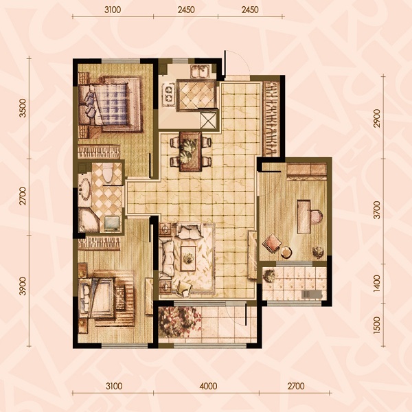 新湖国际户型图_沈阳新湖国际户型信息_新湖国际户型结构 房小二网