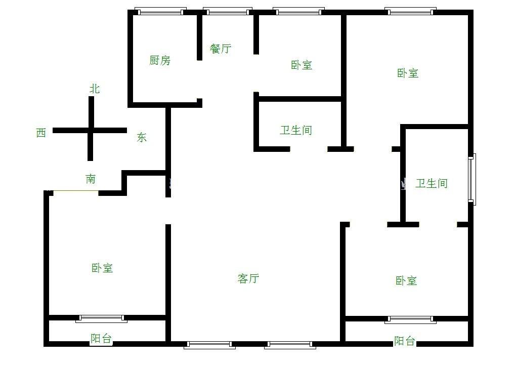 坤泰·新界 3室 2厅 2卫 174㎡