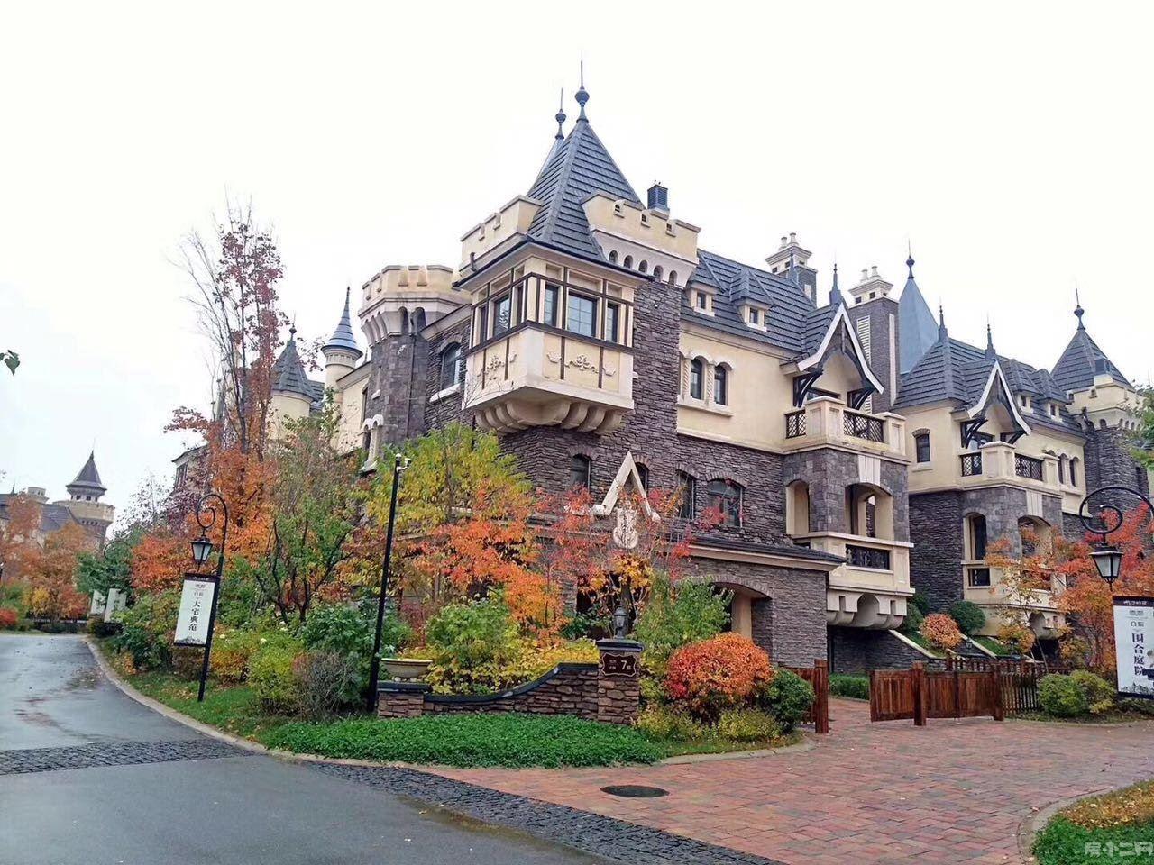 沈阳高端别墅国王湖大开间园区内自建一个岛园区特别漂亮