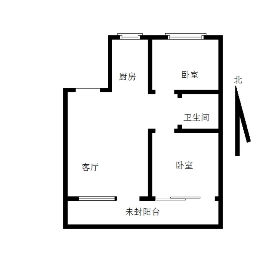 東北大馬路 東方銀座 兩室 精裝修南北標準戶型 免費看