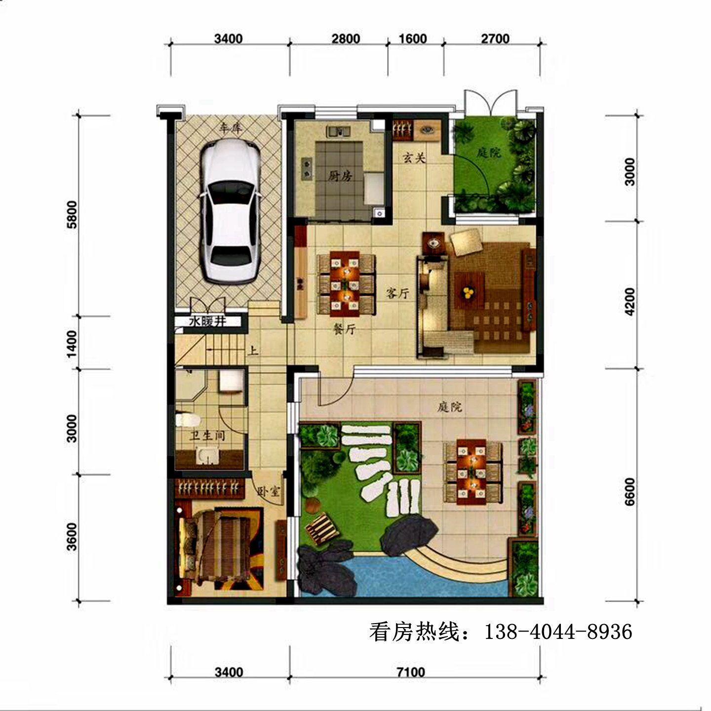 世博园丶万科翡翠别墅丶合院四室丶带花园车库丶首付三成丶包税