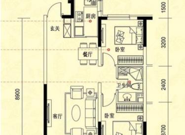 中海康城 2室 2厅 空间大 装修齐全 交通方便