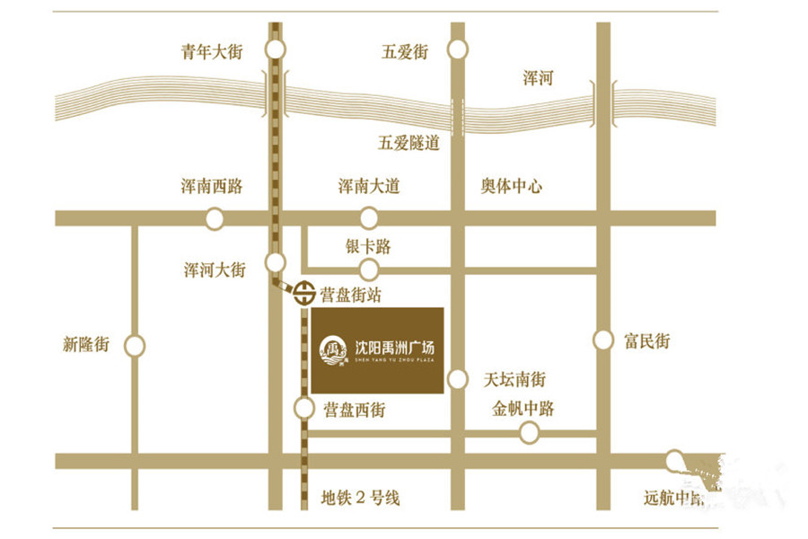 禹洲广场区位图