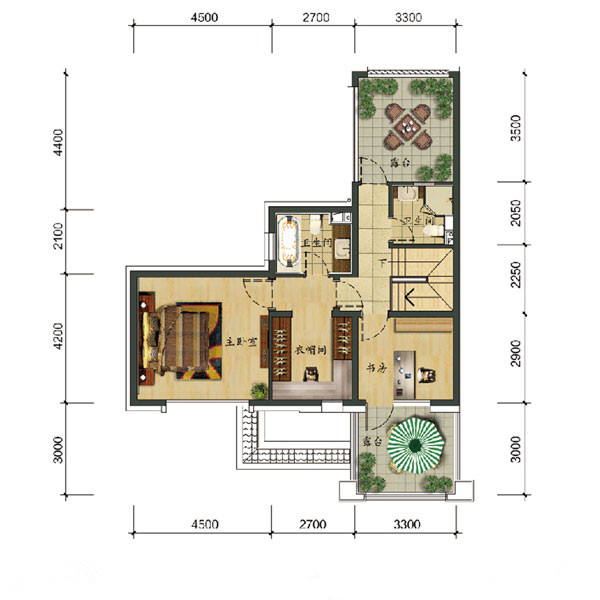 万科翡翠别墅户型图_沈阳万科翡翠别墅户型信息_万科翡翠别墅150平3室