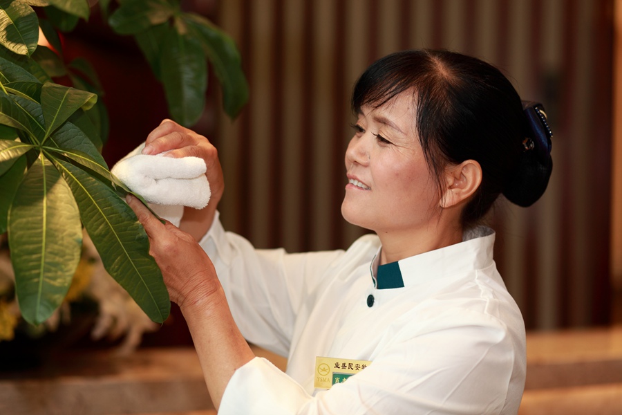 美的城保洁工作图