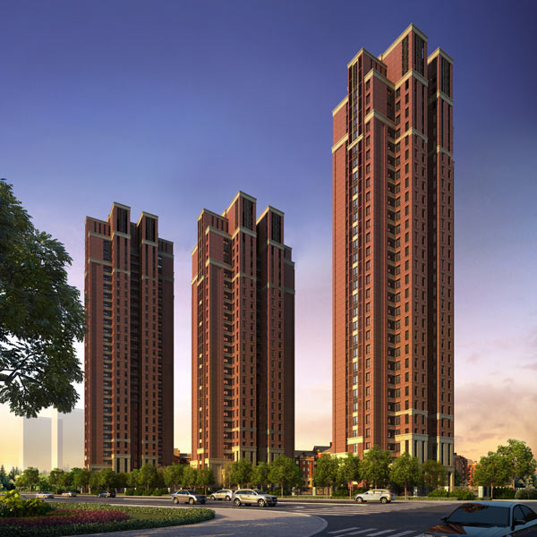 高层立面效果图